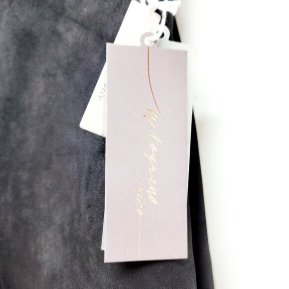 High Waisted Black Belted Shorts Ring Closure  Melograno Rico Size S  Soft Suede - Picture 6 of 10